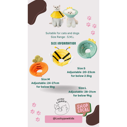 CAT / DOG / CONE COLLAR / COMFY SOFT CONE COLLAR / Anti-Lick / Anti-Scratch