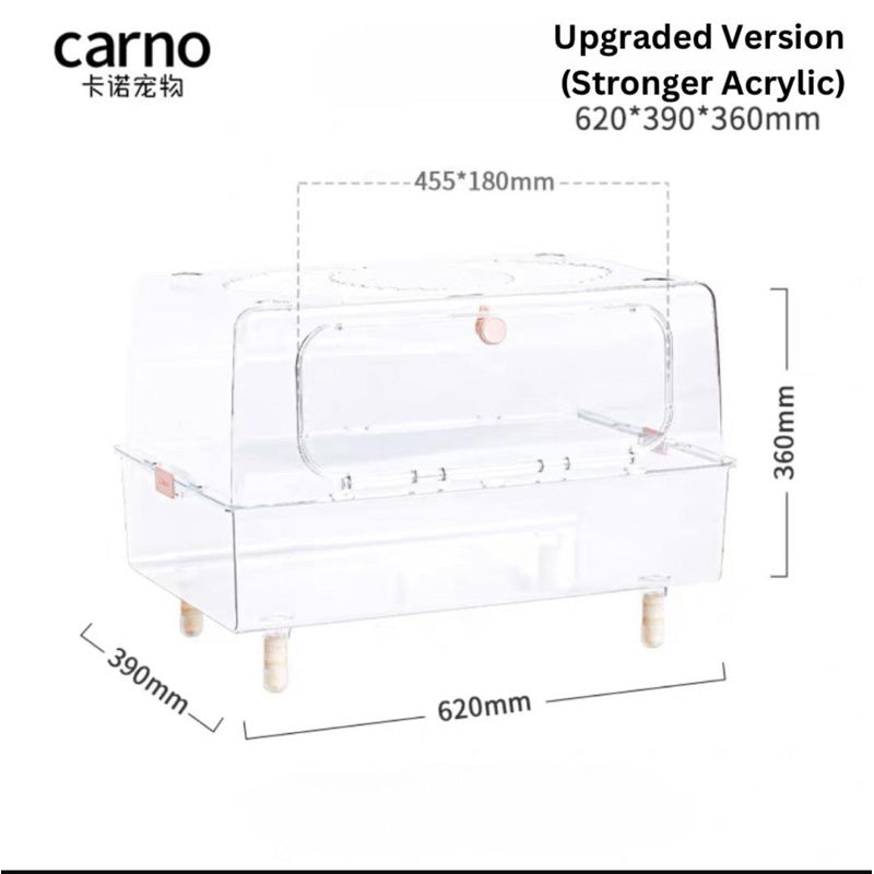 Hamster Cage Transparent Acrylic 43/50/62/70/75/88/100CM