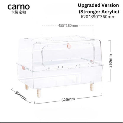 Hamster Cage Transparent Acrylic 43/50/62/70/75/88/100CM