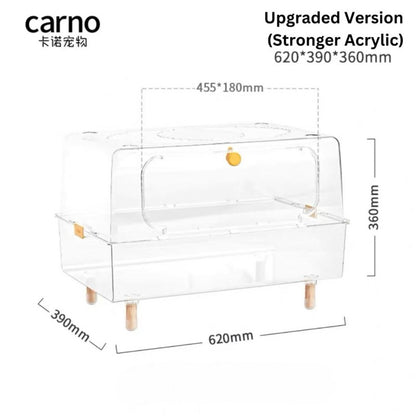 Hamster Cage Transparent Acrylic 43/50/62/70/75/88/100CM