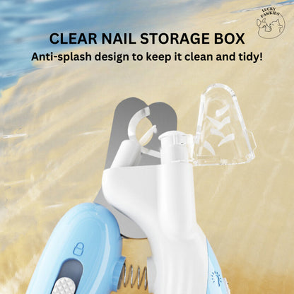 Cross-border new mini pets nail clipper cat dog nail clipper LED light blood line pet nail clipper