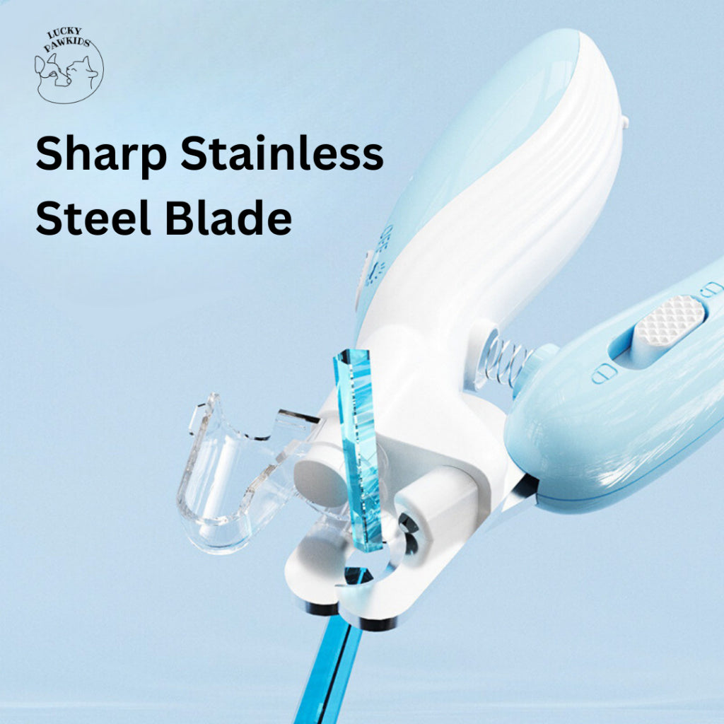 Cross-border new mini pets nail clipper cat dog nail clipper LED light blood line pet nail clipper