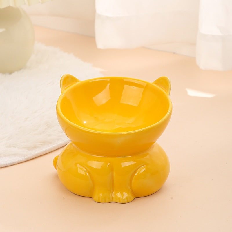 Premium Ceramic Cat Bowl, Designed For Both Style And Functionality. Crafted With High-Quality Ceramic/Luckypawkids