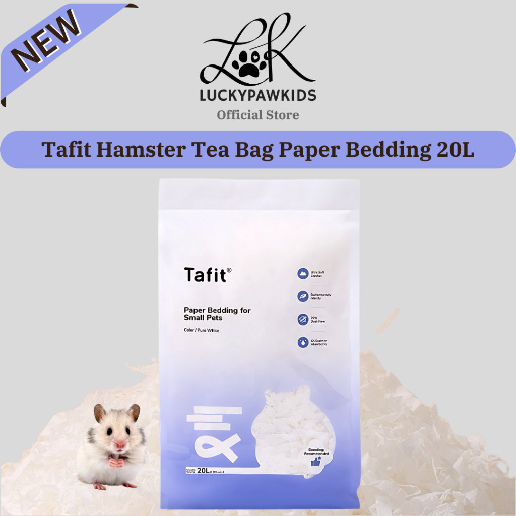 Tafit Hamster Paper Bedding / Tail Tale Hamster Bedding 99% Dust Free / Wood Pulp Bedding For Small Pets Aspen Shaving