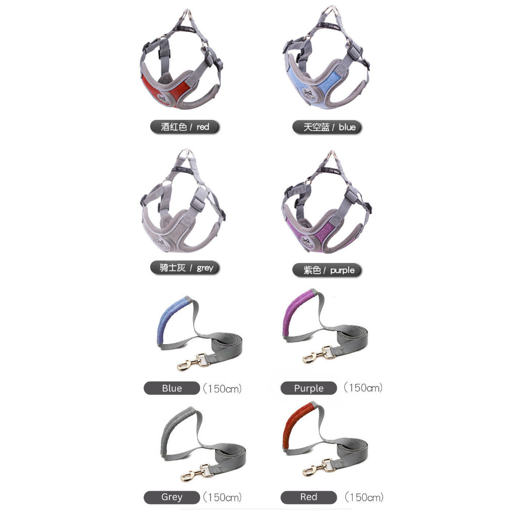 Harness Dog Leash Dog Rope Vest Type X-Type Reflective
