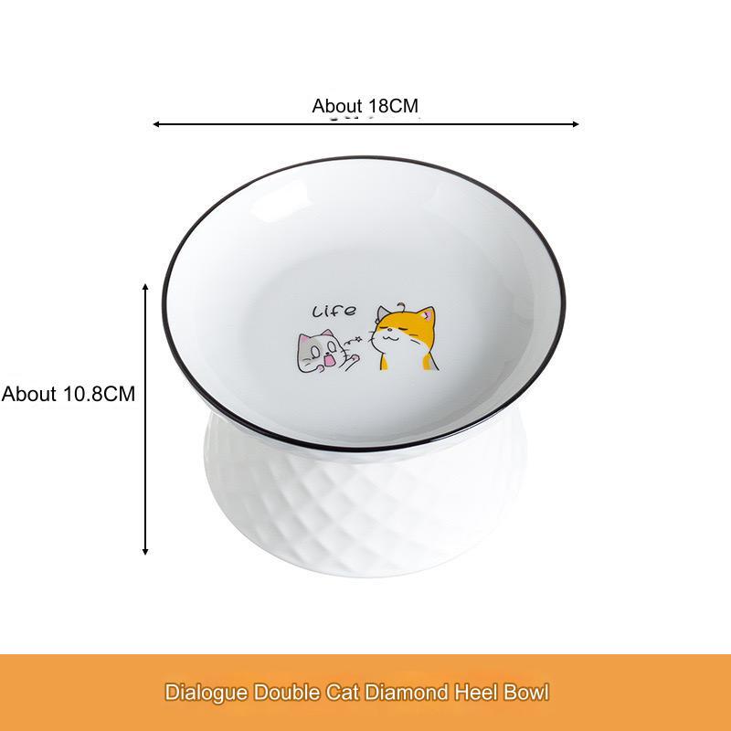 Premium Ceramic Cat Bowl, Designed For Both Style And Functionality. Crafted With High-Quality Ceramic/Luckypawkids