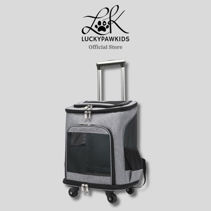 Pets Travel Roller Bag 2 In 1 / Carrier Backpack