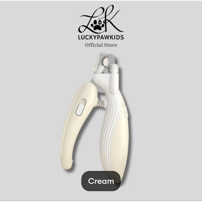 Cross-border new mini pets nail clipper cat dog nail clipper LED light blood line pet nail clipper