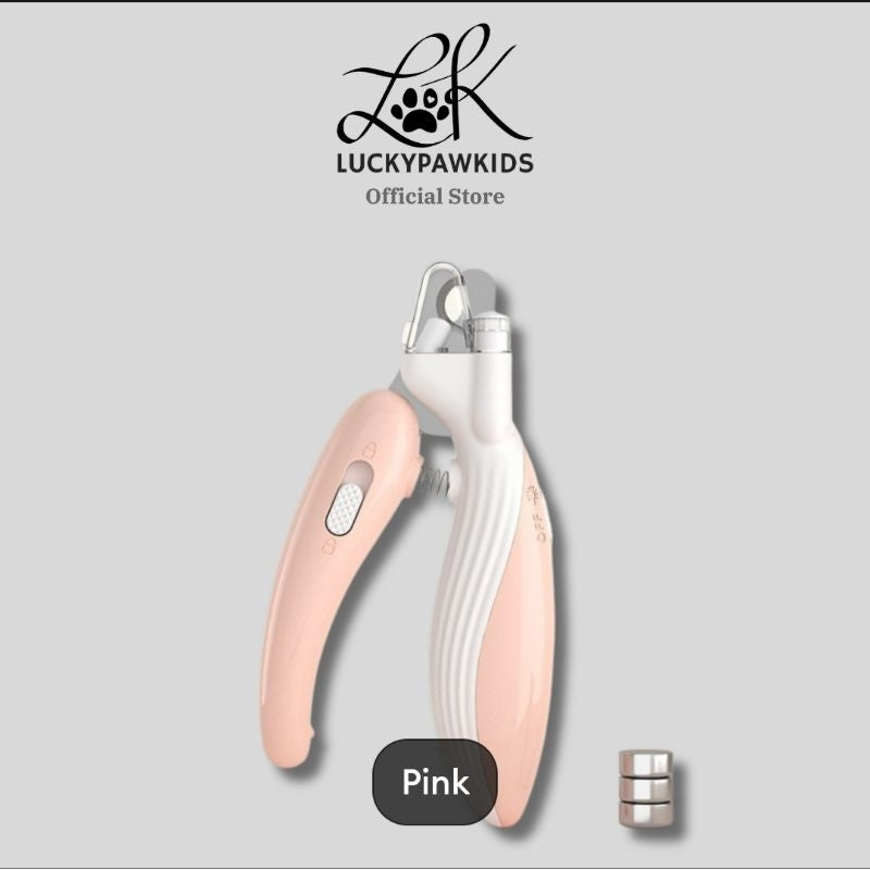 Cross-border new mini pets nail clipper cat dog nail clipper LED light blood line pet nail clipper