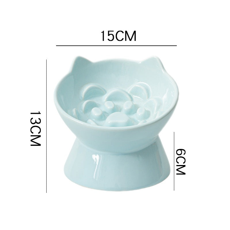 Premium Ceramic Cat Bowl, Designed For Both Style And Functionality. Crafted With High-Quality Ceramic/Luckypawkids