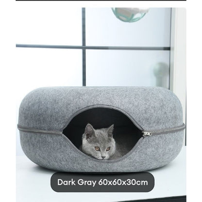 Cat Donut Tunnel / Cat Toy / Cat Bed / Cat House/Luckypawkids