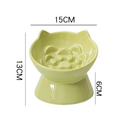 Premium Ceramic Cat Bowl, Designed For Both Style And Functionality. Crafted With High-Quality Ceramic/Luckypawkids