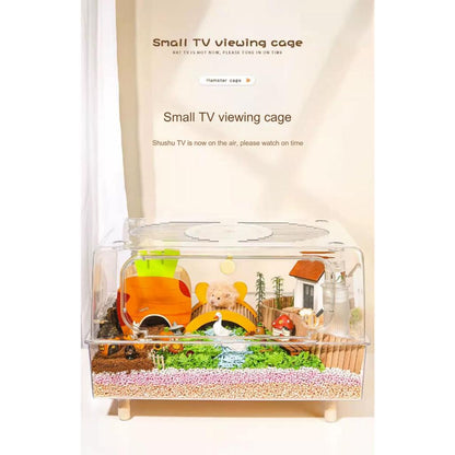 Hamster Cage Transparent Acrylic 43/50/62/70/75/88/100CM