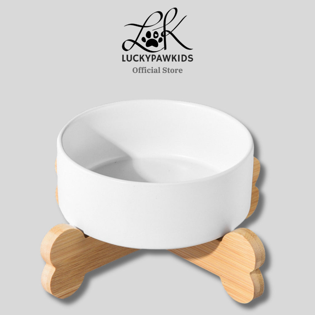 Premium Ceramic Cat Bowl, Designed For Both Style And Functionality. Crafted With High-Quality Ceramic/Luckypawkids