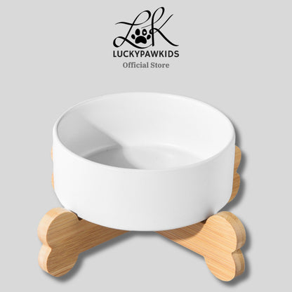 Premium Ceramic Cat Bowl, Designed For Both Style And Functionality. Crafted With High-Quality Ceramic/Luckypawkids