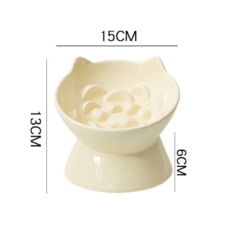 Premium Ceramic Cat Bowl, Designed For Both Style And Functionality. Crafted With High-Quality Ceramic/Luckypawkids