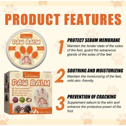 Dog Paw Balm Anti Creak Protection Protecting Paw Nourishing Nose 50g