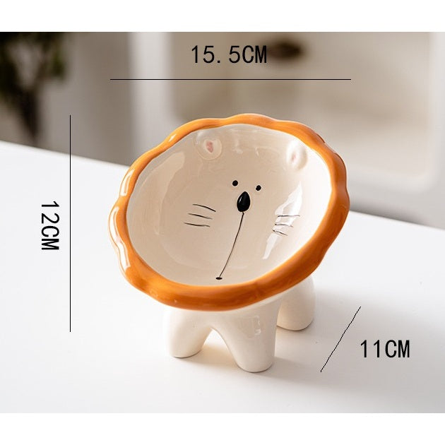 Premium Ceramic Cat Bowl, Designed For Both Style And Functionality. Crafted With High-Quality Ceramic/Luckypawkids