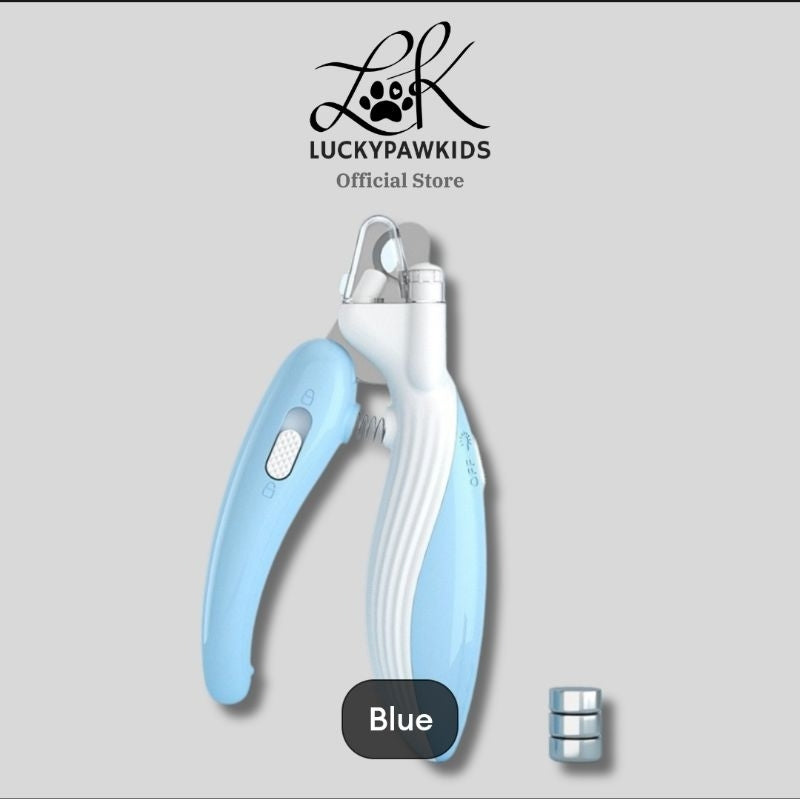 Cross-border new mini pets nail clipper cat dog nail clipper LED light blood line pet nail clipper