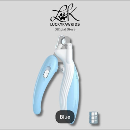 Cross-border new mini pets nail clipper cat dog nail clipper LED light blood line pet nail clipper