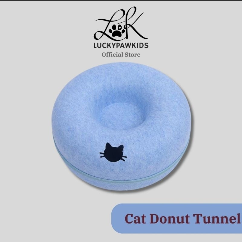 Cat Donut Tunnel / Cat Toy / Cat Bed / Cat House/Luckypawkids