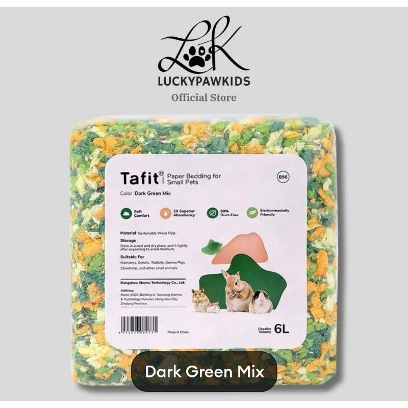Tafit Hamster Paper Bedding / Tail Tale Hamster Bedding 99% Dust Free / Wood Pulp Bedding For Small Pets Aspen Shaving