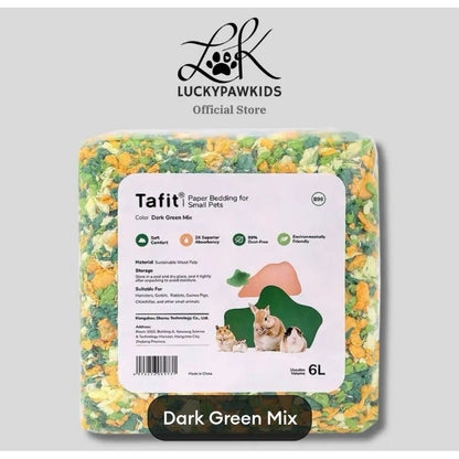 Tafit Hamster Paper Bedding / Tail Tale Hamster Bedding 99% Dust Free / Wood Pulp Bedding For Small Pets Aspen Shaving