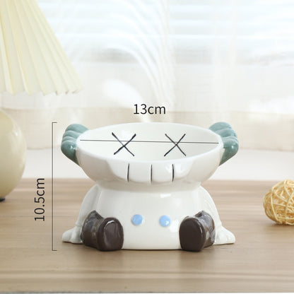 Premium Ceramic Cat Bowl, Designed For Both Style And Functionality. Crafted With High-Quality Ceramic/Luckypawkids