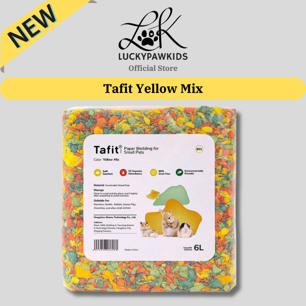 Tafit Hamster Paper Bedding / Tail Tale Hamster Bedding 99% Dust Free / Wood Pulp Bedding For Small Pets Aspen Shaving
