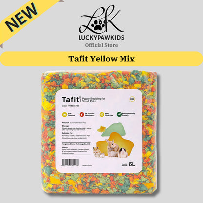 Tafit Hamster Paper Bedding / Tail Tale Hamster Bedding 99% Dust Free / Wood Pulp Bedding For Small Pets Aspen Shaving