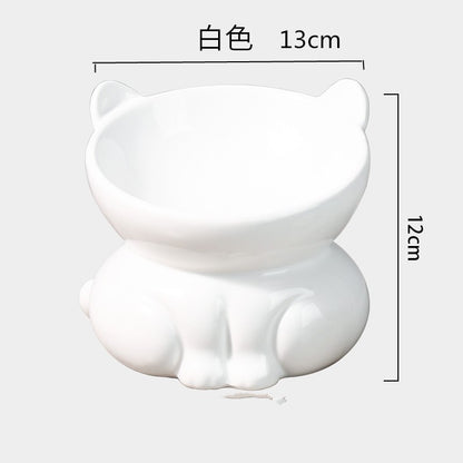 Premium Ceramic Cat Bowl, Designed For Both Style And Functionality. Crafted With High-Quality Ceramic/Luckypawkids