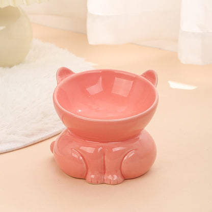 Premium Ceramic Cat Bowl, Designed For Both Style And Functionality. Crafted With High-Quality Ceramic/Luckypawkids