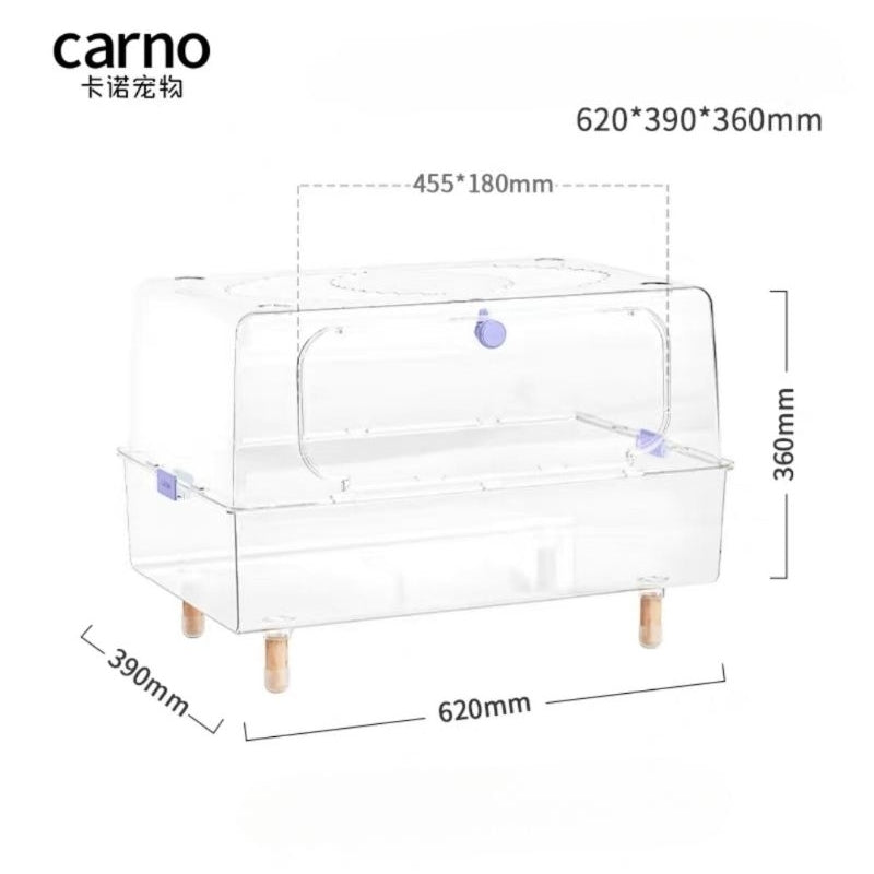 Hamster Cage Transparent Acrylic 43/50/62/70/75/88/100CM
