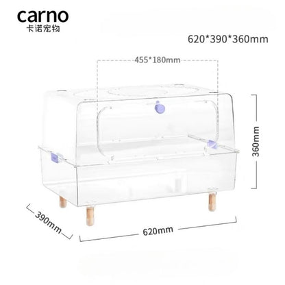 Hamster Cage Transparent Acrylic 43/50/62/70/75/88/100CM