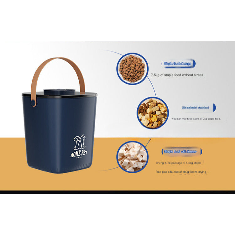 Mechanical Vacuum Fresh-Keeping Food Storage Barrel Cat And Dog Food Sealed Moisture-Proof Storage