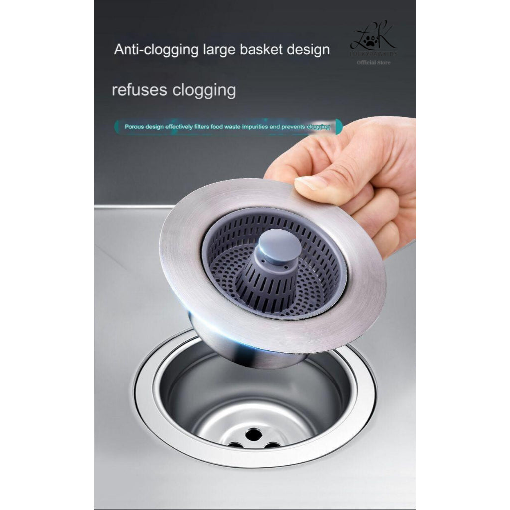 Stainless Steel Kitchen Sink Drainage Filter / Quick Drainage / Anit-Clogging / Anti-Odor