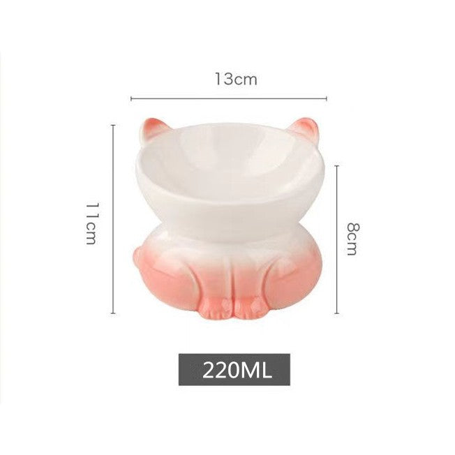 Premium Ceramic Cat Bowl, Designed For Both Style And Functionality. Crafted With High-Quality Ceramic/Luckypawkids