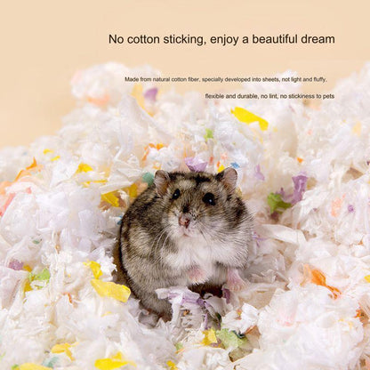 Tafit Hamster Paper Bedding / Tail Tale Hamster Bedding 99% Dust Free / Wood Pulp Bedding For Small Pets Aspen Shaving