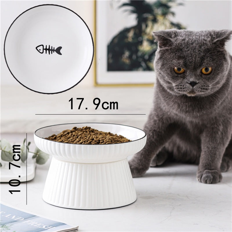 Premium Ceramic Cat Bowl, Designed For Both Style And Functionality. Crafted With High-Quality Ceramic/Luckypawkids