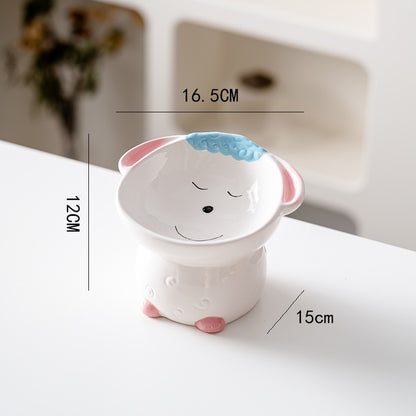 Premium Ceramic Cat Bowl, Designed For Both Style And Functionality. Crafted With High-Quality Ceramic/Luckypawkids