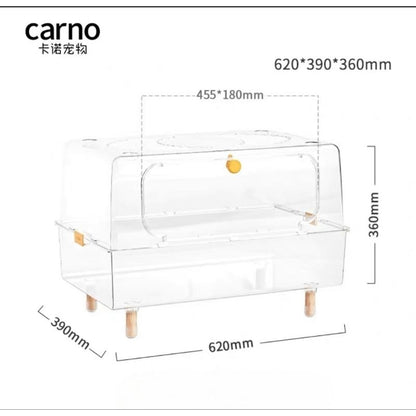 Hamster Cage Transparent Acrylic 43/50/62/70/75/88/100CM