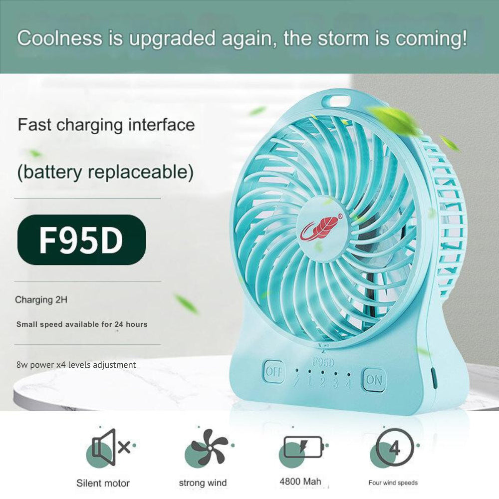Gongtian GT532S Portable Fan with USB Phone Charger/Luckypawkids
