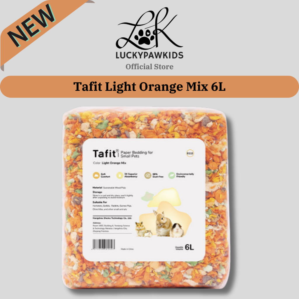 Tafit Hamster Paper Bedding / Tail Tale Hamster Bedding 99% Dust Free / Wood Pulp Bedding For Small Pets Aspen Shaving
