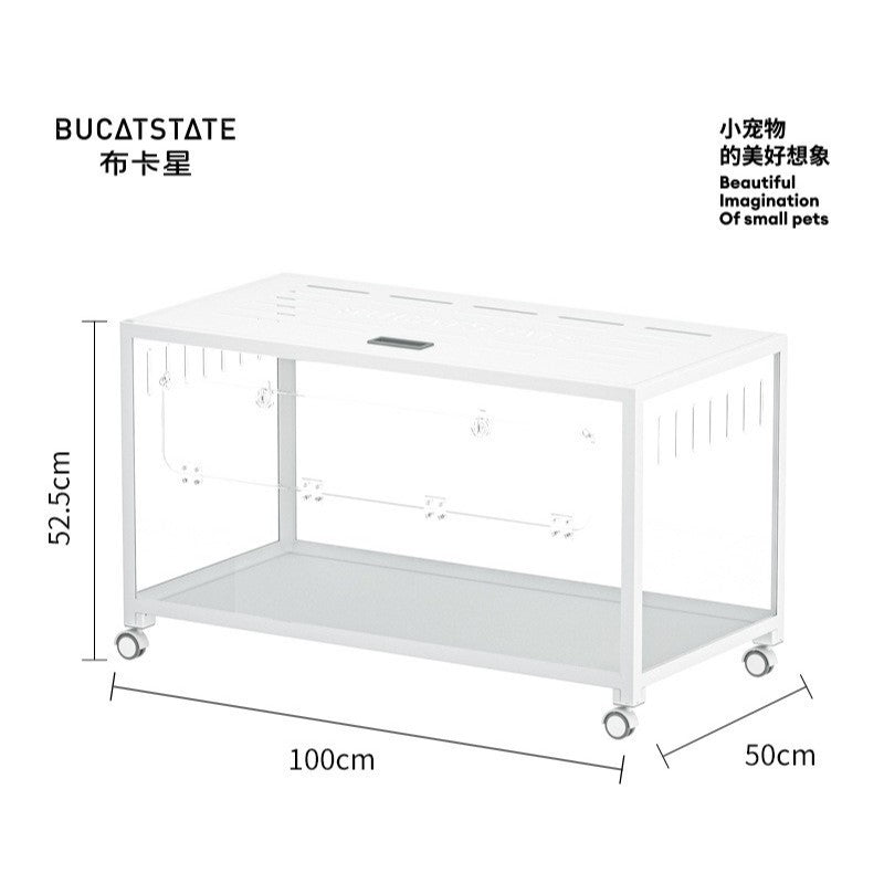 Hamster Cage Transparent Acrylic 43/50/62/70/75/88/100CM