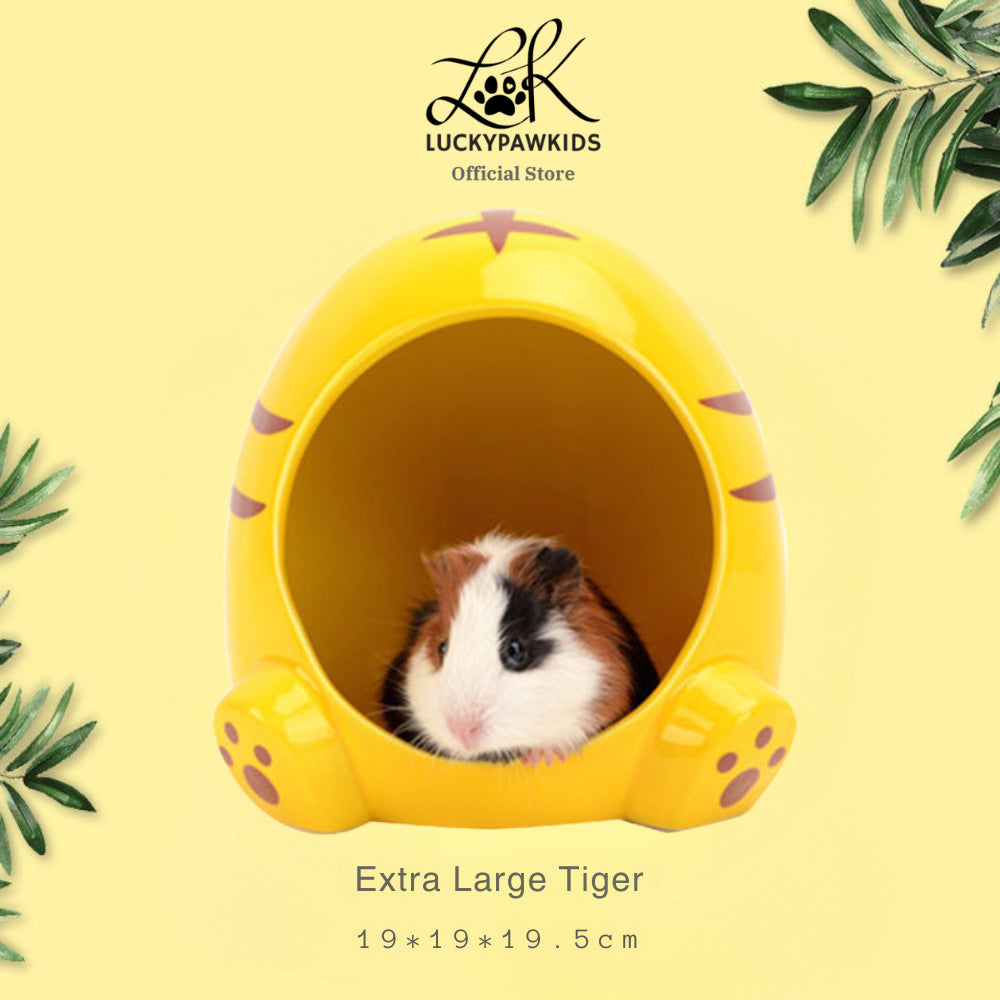 Hamster Ceramic Hideout for Dwarf Nest Syrian House Chinchilla Habitats Small Pet Cute Large & Small Hideout