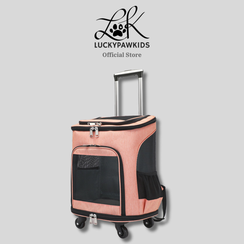 Pets Travel Roller Bag 2 In 1 / Carrier Backpack