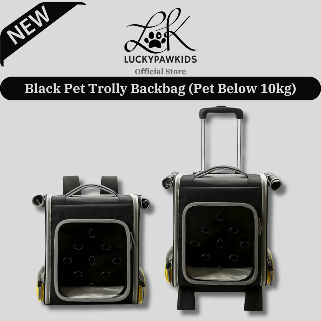 Pets Travel Roller Bag 2 In 1 / Carrier Backpack