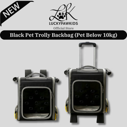 Pets Travel Roller Bag 2 In 1 / Carrier Backpack