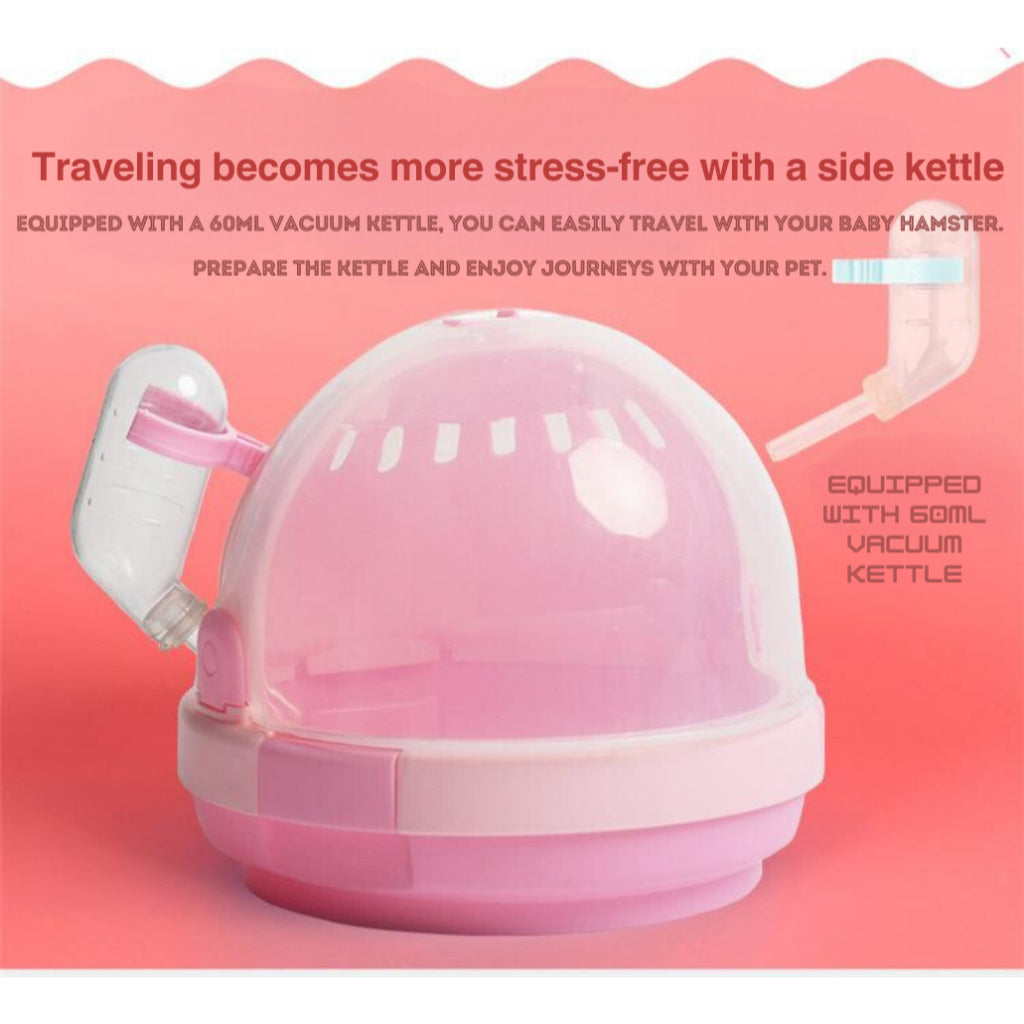 Carno Hamster Portable Carrier With Drinking Bottle