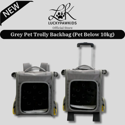 Pets Travel Roller Bag 2 In 1 / Carrier Backpack